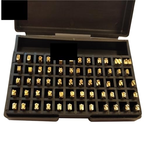 Machine de codage de date avec lettres en cuivre pour marquage à chaud