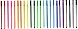 Fineliner Color Pen Set (24 COLORING PENS) Primary, Secondary & Neon Colors, Ultra Fine Metal Clad Tip - 0.4mm Colored Fine Liner Sketch Drawing Pen, Porous Point Marker