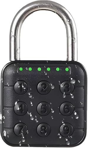 Image of CBK Smart Lock with 6 Digit Password | Waterproof Resettable Password Lock | Heavy Duty Security Lock for Gate, Door, Gym Locker, School, Office, Warehouse, Fence, Shed & Outdoor Use (1 Year Warranty)