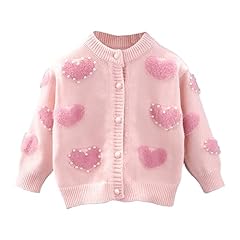 Pink Pearl Love Print Cardigan