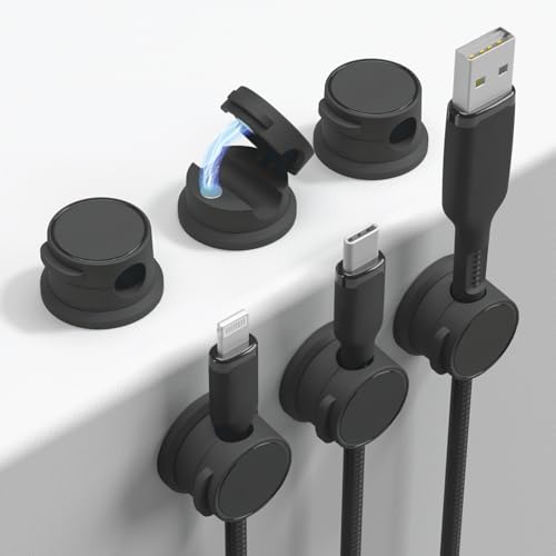Travel Depot 6-pack of small black magnetic snap clips with zip pouch — the stick-on format in this comparison