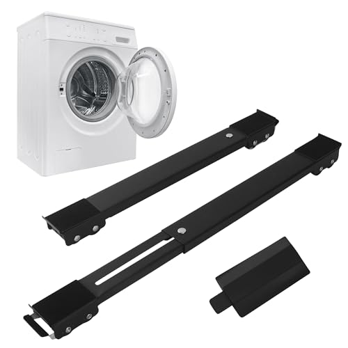 2 PCS Carrello Lavatrice,regolabile Sposta Mobili Con...