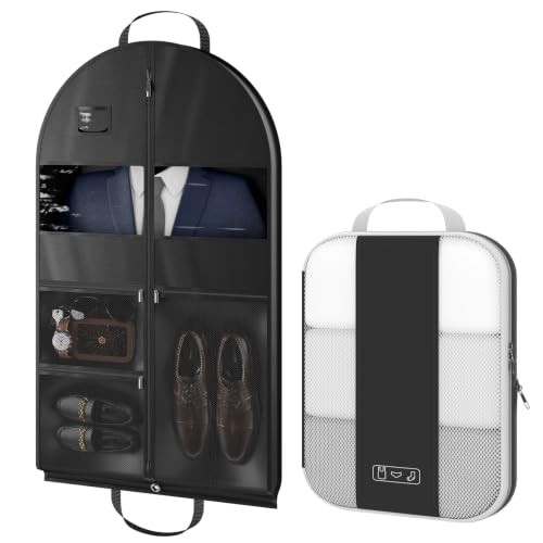 Image of OlarHike Compression Packing Cube Garment Bag for Travel Essentials(Black)