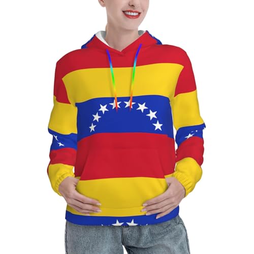 Pull à capuche Venezuela femme vêtement extensible doux imprimé tendance