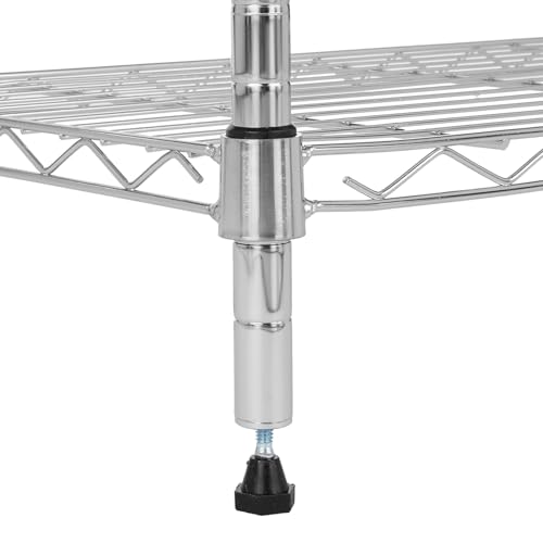 Amazon Basics SL-SUAM-117 5-Shelf Adjustable, Heavy Duty Wide Storage Shelving Unit (350 Lbs Loading Capacity Per Shelf), Steel Organizer Wire Rack thumb #2