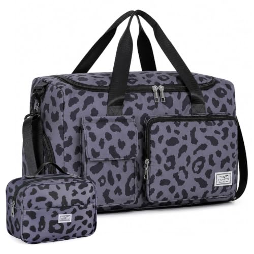 Image of FIORETTO Women's Gym Duffle Bag with Shoes Compartment, 30L Capacity, Ideal for Travel, Gym, Sports, Duffel, Weekender