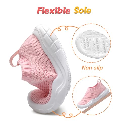 Joinfree JR-BB05-PINK-25-A Toddler Boys And Girls Shoes Slip thumb #3