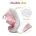 JOINFREE Girls Boys Sneakers Kids Lightweight Slip on Walking Shoes for Toddler Pink 10 Toddler