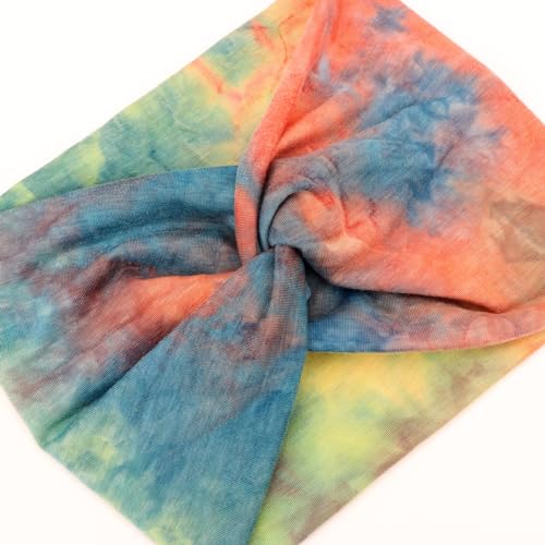 Image of DRESHOW 8 Pack Headbands for Women Yoga Knotted Headbands Elastic Criss Cross Hair Accessories Sports Head Wrap Non Slip