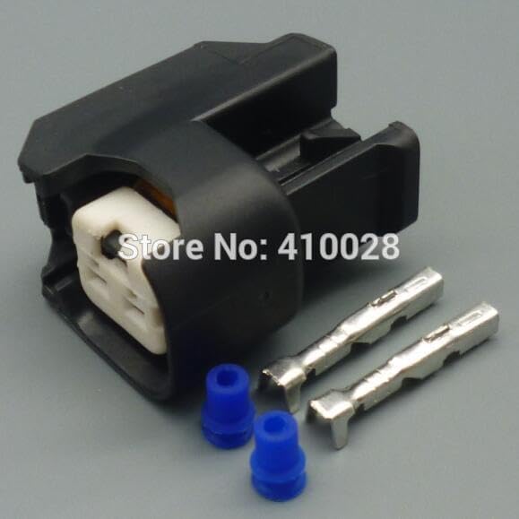 2pin 2.2mm Fuel Injector Connectors Adapters Fuel Injector Connector for US Cars|Cables, Adapters & Sockets - (Color Name: 30set)