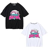 [LumaCove] よふかしのうた Tシャツ 半袖 アニメグッズ 七草ナズナ 綿製 薄手 通気性 快適 ユニセックス プレゼント (L,ホワイト) [並行輸入品]