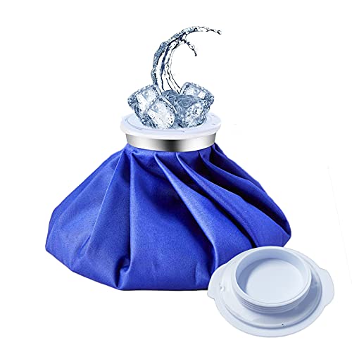 Ice Bag Ice Pack, Reusable Ice Bag, Refillable Ice Pack Bag, Cold & Hot Therapy Ice Bag for Injuries Reusable Soft Blue Icepack for Pain Relief, Headaches, Breastfeeding, 6