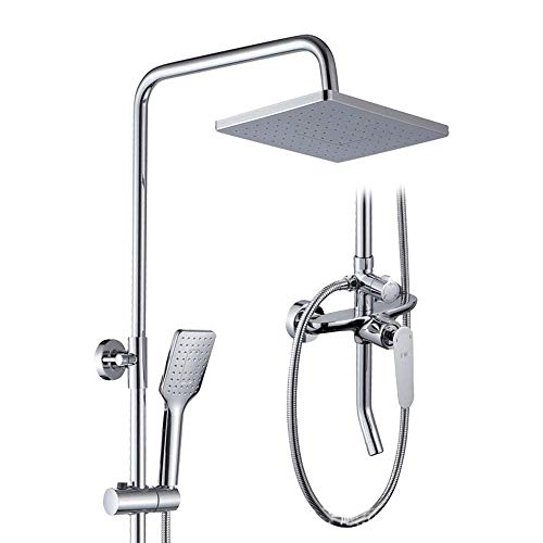 Robinet de douche en laiton rond mitigeur de douche mural eau chaude froide
