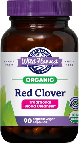 Oregon's Wild Harvest Red Clover 90 Count Capsules