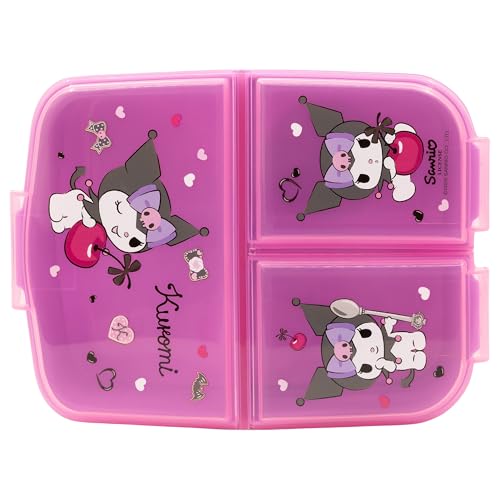 Stor Kuromi Kinder-Lunchbox mit 3 Fächern