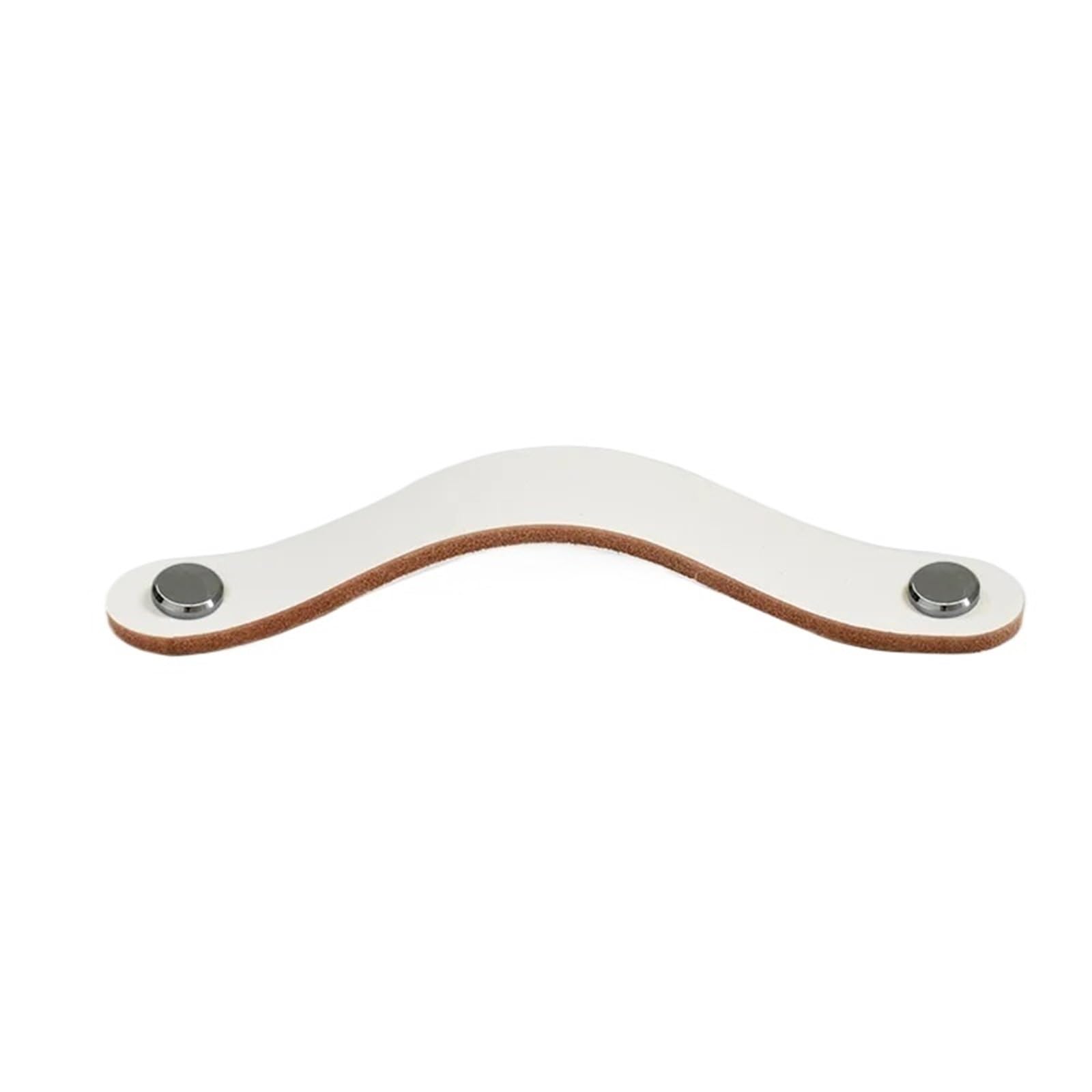 CQAHDSEVF Leather Drawer Pulls, Leather Drawer Cabinet Wardrobe Pulls Multicolor(Chrome 128mm)