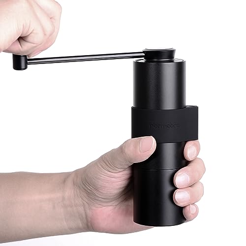 Foto von Normcore Manuelle Kaffeemühlen V3 - Kaffeemühle manuell aus Edelstahl kegelmahlwerk Mahlwerk - Stufenlose Mahlgradeinstellung - Espressomühle