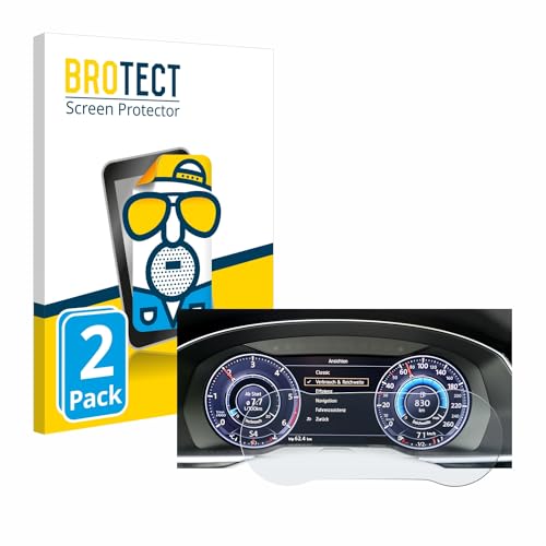 Pellicola Protettiva Opaca per Volkswagen Tiguan 2017 Active Info Cockpit 12.3 Anti-Riflesso 2 Pezzi