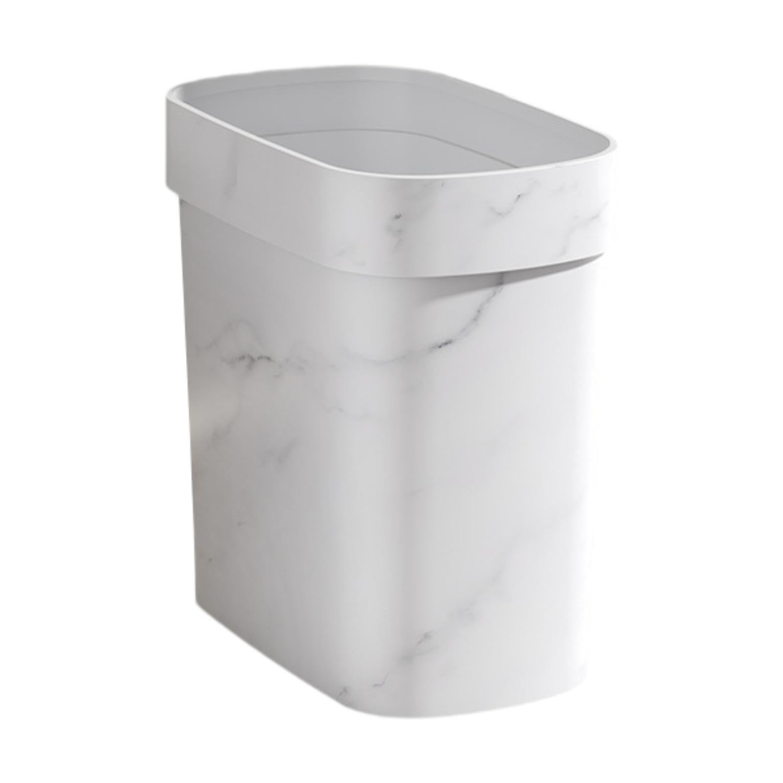 ATORSE™ Marble Waste Bin Reusable Household Garbage Basket for Kitchen Bathroom Home White|Home & Garden | Household Supplies & Cleaning | Trash Cans & Wastebaskets-image-38