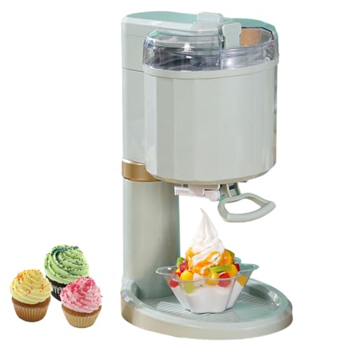 Household Ice Cream Machine, 1L Household Ice Cream Machine, Soft Ice Cream, Mini Fruit Soft Serve Machine, Household Small Ice Cream Machine for Home, Bar, Cafe
