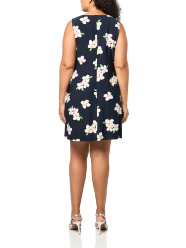 Image of Tommy Hilfiger Women's Sleeveless Round Neck Shift Mini Dress