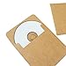 25Pcs Brown Kraft Paper CD DVD Sleeves Retro DVD Envelopes Cardboard Storage Cases Keepers Holder for CD/DVD Packaging or Store