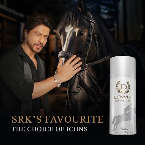 Image of DENVER Victor Deodorant For Men -150ML Each, Pack of 2 | Long Lasting Deodorant Body Spray for Men