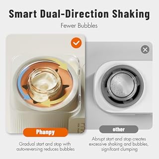 Phanpy SmartSwirl Waterless Bottle Warmer - Patented Airbag Heating for Nutrient Protection, Off-Center & Smart Dual-Direction Mixing for Clump-Free Formula, Fits All Bottles, Quiet & Safe