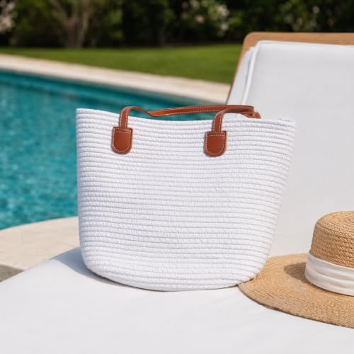 Bolso Tote de Playa de Rafia Tejida para Mujer miniatura 2