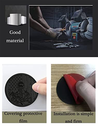 Image of National Flag Veteran 3D Metal Car Badge Emblem Decals Compatible with Jeep Wrangler Vehicles Trucks