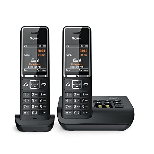 Gigaset Comfort 550A Duo Schnurloses-Telefon Anrufbeantworter Headset-Anschluss