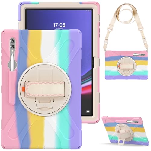 Coque Samsung Galaxy Tab S10 Ultra Antichoc avec Dragonne et Bandoulière