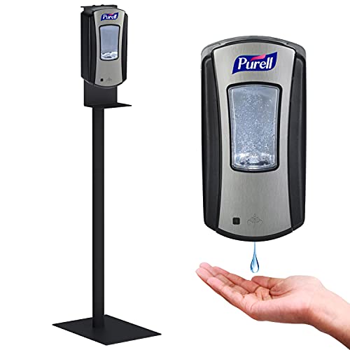 Hand Sanitizer Dispenser, Automatic, 1200 ml Capacity, with Steel 48â€ Hand Sanitizer Stand, Touchless Hand Sanitizer Dispenser