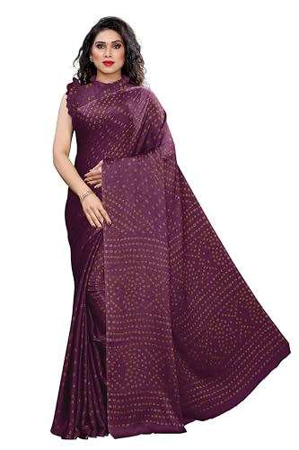 Image of MIRCHI FASHION Saree for Woman Chiffon Georgette Solid with Contrast Border | Lightweight Daily Wear Women's Sari and Printed Blouse Piece