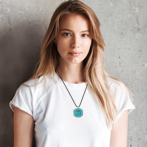 Lancardo Relógio de bolso digital para homens e mulheres com alarme de semana e calendário de lapela