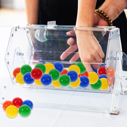 NUOBESTY 50 StüCk Lotteriekugeln Aus Kunststoff 4Cm Bunte Hohlkugeln Zum BefüLlen FüR Tombola Partyspiele Bingo Verlosung ZeichnenbäLle