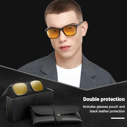 Zeelool Night Driving Glasses Anti Glare Glasses For Men Polarized Night Vision Glasses Anti-Reflective Coating Lens4