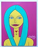 Chris Riggs art gallery original portrait 20 x 16 woman contemporary nyc