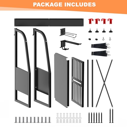 WALMANN Wall Mount Golf Bag Organizer, 2 Golf Bags Stand, Black - image 6