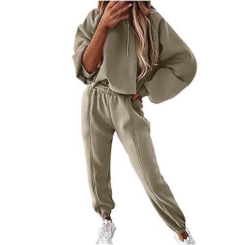 2 Piece Outfits For Women Lounge Sets Long Sleeve Sweatshirt And Sweatpants Sweatsuit Casual Cozy Knit Trendy Pants #TOP10