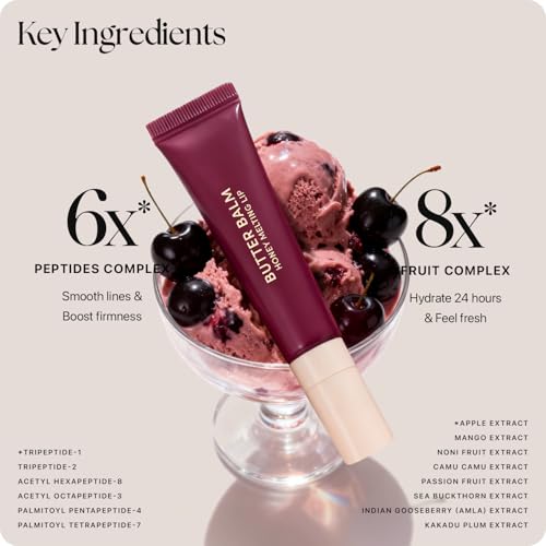 Image of Nature Republic Honey Melting Lip Butter Balm - Hydrating Tinted Balm with Peptides, for Sheer & Glossy, Smooth & Soft Lips (BLACK CHERRY)