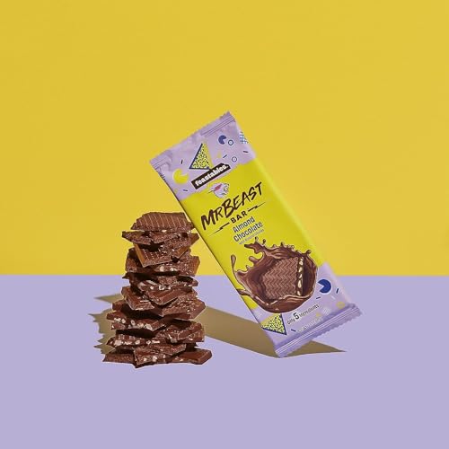 Image of Feastables Mr. Beast Bar Chocolate Bar, (Almond Chocolate)-280 Gm