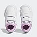 adidas Kids Hoops 3.0 Low Top Basketball Sneaker, White/Bliss Lilac/Violet Fusion, 9 US Unisex Toddler