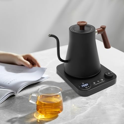 Hervidor eléctrico cuello de ganso 1200W 0.9L negro miniatura 4