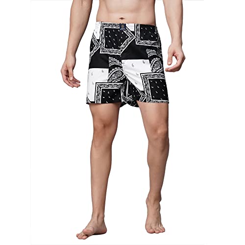 Image of Urban Scottish Ultra-Comfortable Men's Boxer Pants (Pack of 2), 100% Cotton With Stylish Print, Soft & Stretchy Elastic Waist Band, Dynamic Movement & Hardwearing Stitching, Breathable Gentle Snug Fit