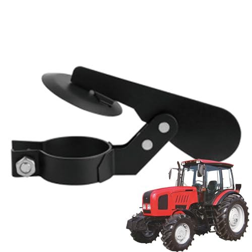 Tubo de escape para tractor – Tapa de lluvia resistente a la intemperie, resistente a la intemperie, tapa negra fácil de usar | Tapa de ventilación de alta calidad, fácil de instalar, tapa de lluvia