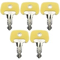 5 Stk Ersatz-Zündschlüssel 701 gelber Schlüssel Stapler Schlüssel für Jungheinrich Gabelstapler Ant Stapler BT Komatsu Tcm Mic 28520480
