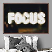 Framed Canvas Wall Art Pressed Quotes 3D Chic Inspirational Multicolor Pop Art Quotes Typography Ultra Whimsical - 16x24 inches