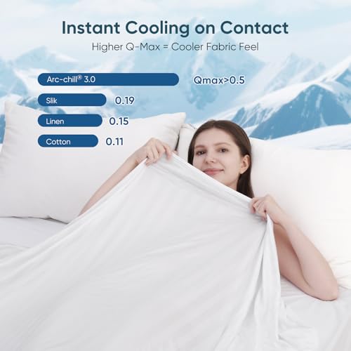 Image of Elegear Double-Sided Arc-Chill 3.0 Cooling Blanket for Hot Sleepers, King | Q-Max>0.5 Cooling Fabric, Absorbs Heat to Keep Body Cool, Lightweight Summer Blankets for Night Sweats & Menopause, 108 inchx90 inch