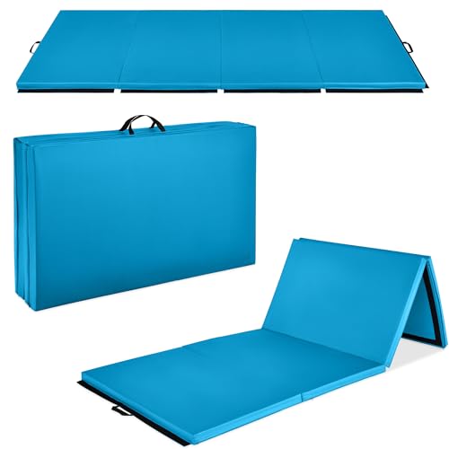 Best Choice Products 10ftx4ftx2in Folding Gym Mat 4-Panel Exercise Gymnastics Aerobics Workout...